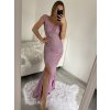 Šaty dlouhé elegantní společenské třpytivé carmen dámské (S/M ONE SIZE) ITALSKÁ MÓDA IMM2251196/DUR