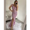 Šaty dlouhé elegantní společenské třpytivé carmen dámské (S/M ONE SIZE) ITALSKÁ MÓDA IMM2251196/DUR