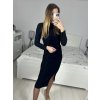 Šaty elegantní třpytivé dlouhý rukáv dámské (S/M ONE SIZE) ITALSKá MóDA IMM22hg4993/DU