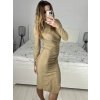 Šaty elegantní třpytivé dlouhý rukáv dámské (S/M ONE SIZE) ITALSKá MóDA IMM22hg4993/DU
