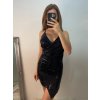 Šaty elegantní třpytivé na ramínka dámské (S/M ONE SIZE) ITALSKÁ MÓDA IMWE224059/DU