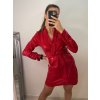 Šaty elegantní třpytivé dlouhý rukáv dámské (S/M ONE SIZE) ITALSKá MóDA IMM22EL5236/DU