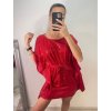 Šaty motýlkové elegantní třpytivé s flitry dlouhý rukáv dámský (S/M ONE SIZE) ITALSKÁ MÓDA IMM22EL5203/DU (Velikost S/M/L, Barva Černá)