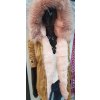 Kabát zimní parka s kožíškem dámská  (s-m-l) K-ZELL ITALSKá MODA 8035K-B/DR (Velikost S, Barva tmavě béžová)