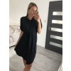 Šaty košilové oversize krátký rukáv dámské (M/L//XL ONE SIZE) ITALSKÁ MÓDA IM422525/DR