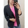 Sako elegantní dlouhý rukáv dámské (XL-2XL-3XL-4XL) ITALSKÁ MÓDA IMWT22m2-m10204/DR (Velikost XL, Barva Černá)