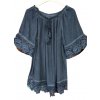 Tunika/halenka letní carmen dámské (S/M/L ONE SIZE) ITALSKÁ MÓDA IMWL22CARMEN/DR