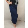 Kalhoty aladinky harémky dlouhé dámské (M/L ONE SIZE) ITALSKÁ MÓDA IMD22212/DR (Velikost M/L, Barva tmavě modrá)