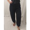 Kalhoty aladinky harémky dlouhé dámské (M/L ONE SIZE) ITALSKÁ MÓDA IMD22212/DR (Velikost M/L, Barva tmavě modrá)