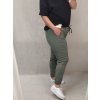 Kalhoty strečové dlouhé dámské (XL/2XL ONE SIZE) ITALSKá MODA IM422198LH (Velikost XL/2XL, Barva béžová)