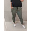Kalhoty strečové dlouhé dámské (XL/2XL ONE SIZE) ITALSKá MODA IM422198LH (Velikost XL/2XL, Barva béžová)