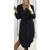 Šaty košilové dlouhý rukáv dámské (S/M/L ONE SIZE) ITALSKÁ MÓDA IMWB22192/DR