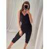 Kalhoty harémky aladinky 3/4 krátké dámské (M/L/XL one size) ITALSKÁ MÓDA IMD22460/DR (Velikost M/L, Barva Černá)