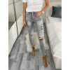 Rifle jeans dlouhé dámské (XS-XL) RE-DRESS RED22RE3718/DR (Velikost XS, Barva šedá)