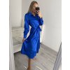 Šaty košilové dlouhý rukáv dámské (S/M ONE SIZE) ITALSKÁ MÓDA IMPBR22H2671-R3/DR (Velikost S/M/L, Barva Černá)
