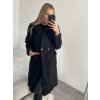 Kabát beránkový flaušový dlouhý rukáv dámský (S/M/L ONE SIZE) ITALSKÁ MÓDA IMT22017/DR (Velikost M/L, Barva béžová)