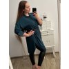 Košile prodloužená/šaty košilové s páskem dlouhý rukáv dámské nadrozměr (XL/2XL ONE SIZE) ITALSKÁ MÓDA IMPBB222713DS/DR