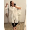 Košile prodloužená/šaty košilové s páskem dlouhý rukáv dámské nadrozměr (XL/2XL ONE SIZE) ITALSKÁ MÓDA IMPBB222713DS/DR