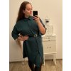 Košile prodloužená/šaty košilové s páskem dlouhý rukáv dámské nadrozměr (XL/2XL ONE SIZE) ITALSKÁ MÓDA IMPBB222713DS/DR