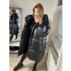 Bunda zimní kabát prošívaný s kapucí dámský (S-L) KZE228556/DR