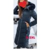 Bunda/kabát s kapucí dlouhý rukáv dámský (S-2XL) PMWB223904/DU