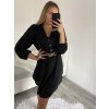 Šaty košilové dlouhý rukáv dámské (S/M ONE SIZE) ITALSKÁ MÓDA IMWGS223922/DR