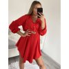Šaty košilové dlouhý rukáv dámské (S/M ONE SIZE) ITALSKÁ MÓDA IMWGS223922/DR (Velikost S/M/L, Barva Černá)