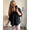 Tunika košilová dlouhý rukáv dámská nadrozměr (XL/2XL ONE SIZE) ITALSKÁ MÓDA IMD221065/DU