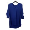 Tunika košilová dlouhý rukáv dámská nadrozměr (XL/2XL ONE SIZE) ITALSKÁ MÓDA IMD221065/DU