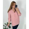 Tunika košilová dlouhý rukáv dámská nadrozměr (XL/2XL ONE SIZE) ITALSKÁ MÓDA IMD221065/DU