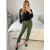 Košile saténová dlouhý rukáv dámské (S/M/L ONE SIZE) ITALSKá MóDA IM322560/DR (Velikost M/L, Barva červená)