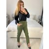 Košile saténová dlouhý rukáv dámské (S/M/L ONE SIZE) ITALSKá MóDA IM322560/DR (Velikost M/L, Barva červená)
