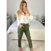 Košile saténová dlouhý rukáv dámské (S/M/L ONE SIZE) ITALSKá MóDA IM322560/DR (Velikost M/L, Barva červená)