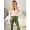 Košile saténová dlouhý rukáv dámské (S/M/L ONE SIZE) ITALSKá MóDA IM322560/DR (Velikost M/L, Barva červená)