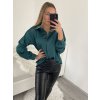 Košile saténová dlouhý rukáv dámské (S/M/L ONE SIZE) ITALSKá MóDA IM322560/DR (Velikost M/L, Barva červená)