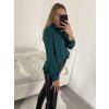 Košile saténová dlouhý rukáv dámské (S/M/L ONE SIZE) ITALSKá MóDA IM322560/DR (Velikost M/L, Barva červená)