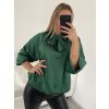 Halenka saténová dlouhý rukáv dámská (S/M/L ONE SIZE) ITALSKá MóDA IM322561/DR (Velikost M/L, Barva červená)