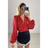 Body halenka dlouhý rukáv dámské (S/M ONE SIZE) ITALSKÁ MÓDA IMPBB22B10765/DU