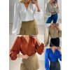 Body halenka dlouhý rukáv dámské (S/M ONE SIZE) ITALSKÁ MÓDA IMPBB22B10765/DU