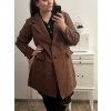 Kabát flaušový s páskem dlouhý rukáv dámský nadrozměr (XL/2XL/3XL ONE SIZE) ITALSKÁ MÓDA IMWQ22004/DR (Velikost 2XL/3XL, Barva Černá)