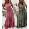 Šaty dlouhé na ramínka letní dámské (uni s / m) Italská MODA IMT19575/DR