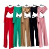 Souprava letní elegantní top a kalhoty dámská (M/L ONE SIZE) ITALSKÁ MÓDA IMD22428
