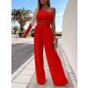 Souprava letní elegantní top a kalhoty dámská (M/L ONE SIZE) ITALSKÁ MÓDA IMD22428