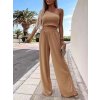 Souprava letní elegantní top a kalhoty dámská (M/L ONE SIZE) ITALSKÁ MÓDA IMD22428