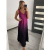 Šaty dlouhé letní bez rukávu dámské (S/M/L/XL/2XL ONE SIZE) ITALSKÁ MÓDA IMLI22007 (Velikost XL/2XL, Barva fialová)