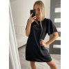 Šaty letní krátký rukáv dámské (S/L ONE SIZE) ITALSKÁ MÓDA IMWOP22OP028/DR (Velikost M/L, Barva béžová)