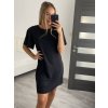 Šaty letní krátký rukáv dámské (S/L ONE SIZE) ITALSKÁ MÓDA IMWOP22OP028/DR (Velikost M/L, Barva béžová)