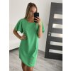 Šaty letní krátký rukáv dámské (S/L ONE SIZE) ITALSKÁ MÓDA IMWOP22OP028/DR (Velikost M/L, Barva béžová)
