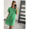 Šaty letní krátký rukáv dámské (S/L ONE SIZE) ITALSKÁ MÓDA IMWOP22OP028/DR (Velikost M/L, Barva béžová)