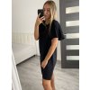 Šaty letní krátký rukáv dámské (S/L ONE SIZE) ITALSKÁ MÓDA IMWOP22OP028/DR (Velikost M/L, Barva béžová)